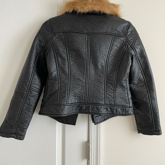 BlankNYC faux leather faux fur biker jacket size L - Picture 3 of 4